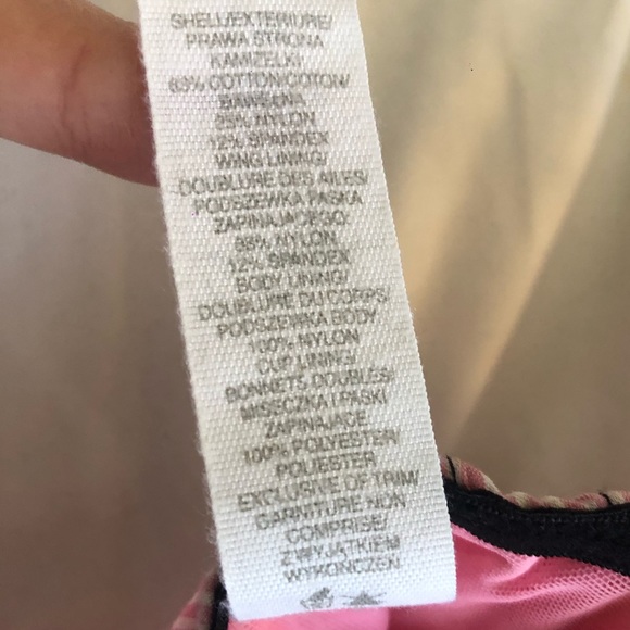 LA SENZA baby pink corset top with black bow - Picture 8 of 8